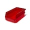 Triton Products Stacking Hanging Interlocking Bins, Polypropylene, Red, 7-3/8" L x 4-1/8" W x 3" H, 6 CT 3-220R-6 - alternate 2